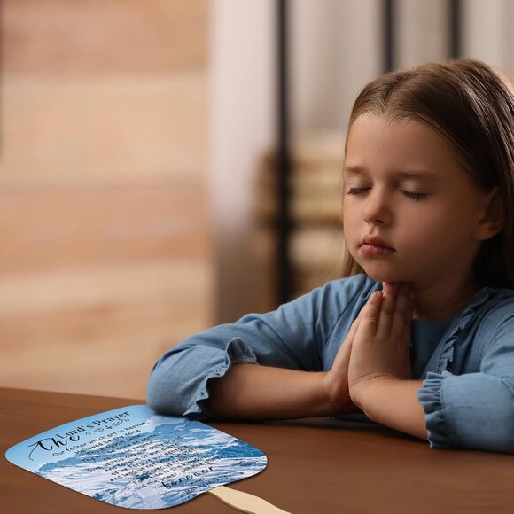Church Fans Christian Gift Handheld Bible Verse Bulk for Easter Holy Week - Picture 2 of 7
